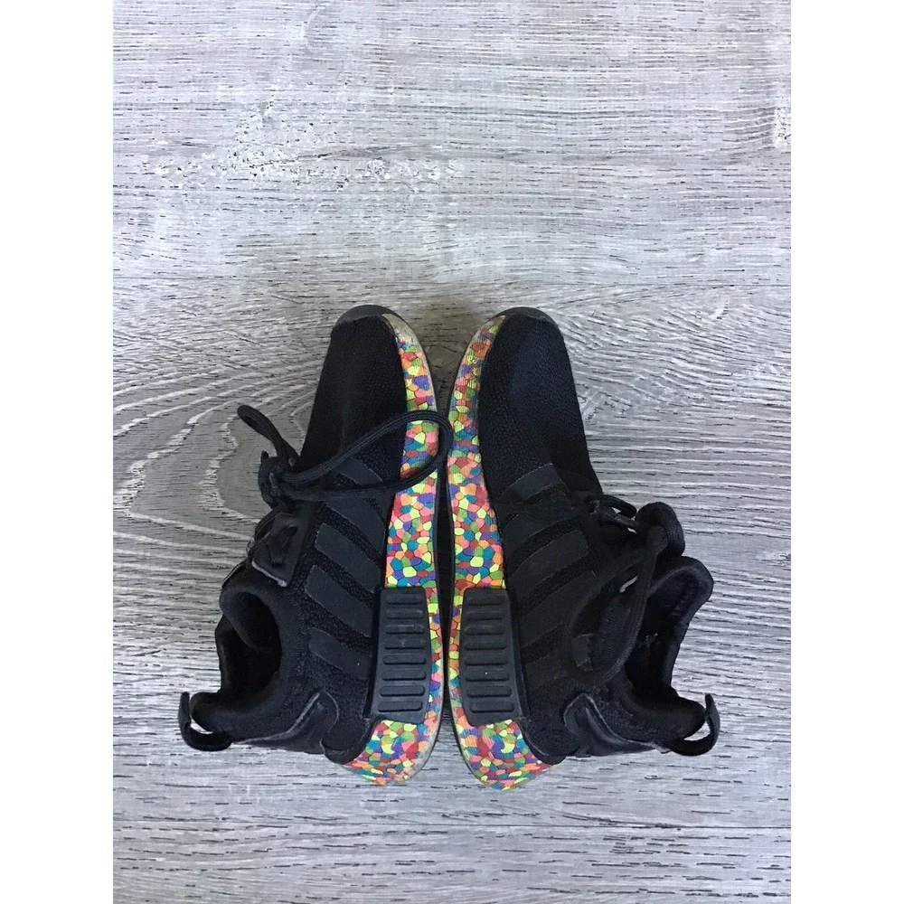 Adidas Baby NMD_R1 EL I Girls Size 7K Mosaic Black Shoes Fruity Pebbles GX2119